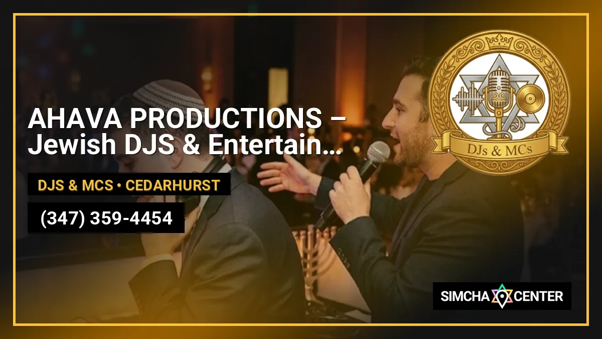 AHAVA PRODUCTIONS – Jewish DJS & Entertainment — DJs & MCs