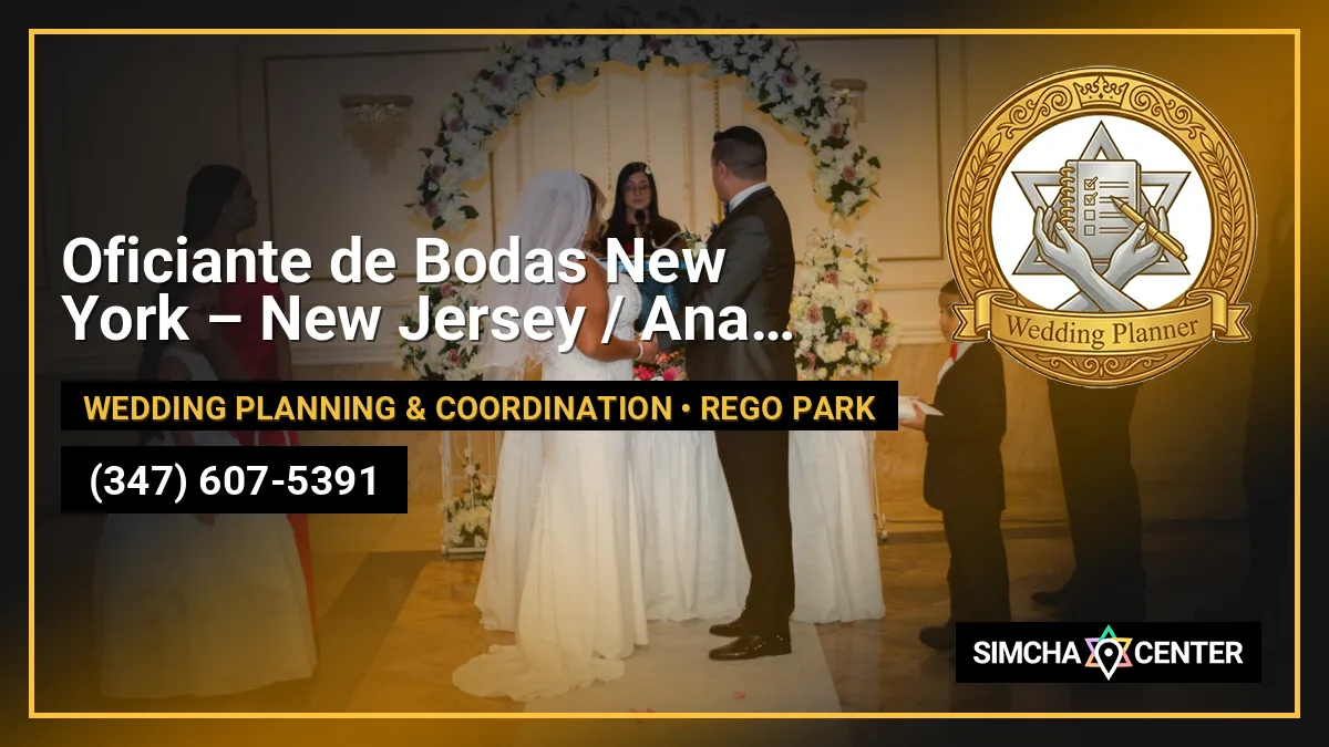 Oficiante de Bodas New York – New Jersey / Ana Maria Castrillon /Spanish — Wedding Planning & Coordination