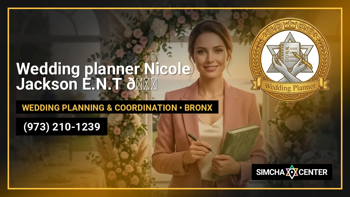 Wedding planner Nicole Jackson E.N.T 💍 — Wedding Planning & Coordination