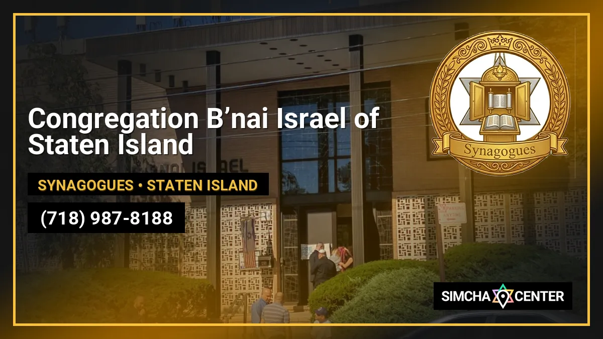 Congregation B’nai Israel of Staten Island — Synagogues