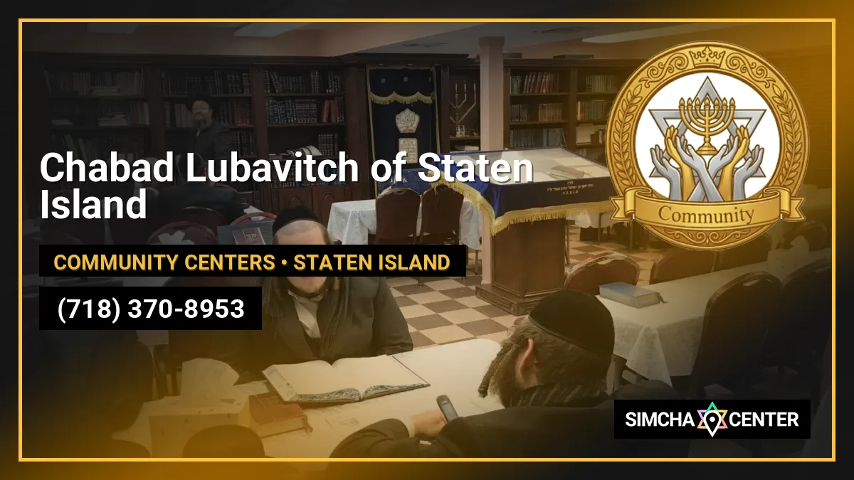 Chabad Lubavitch of Staten Island — Community Centers