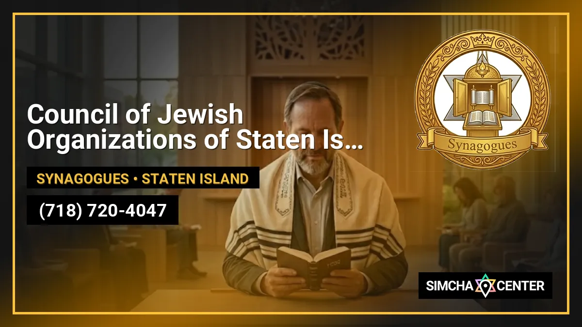 Council of Jewish Organizations of Staten Island — Synagogues