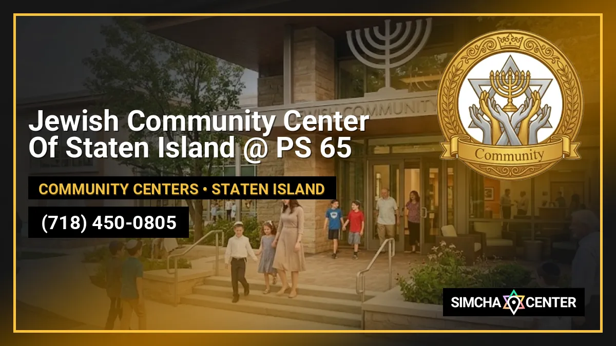 Jewish Community Center Of Staten Island @ PS 65 — Community Centers