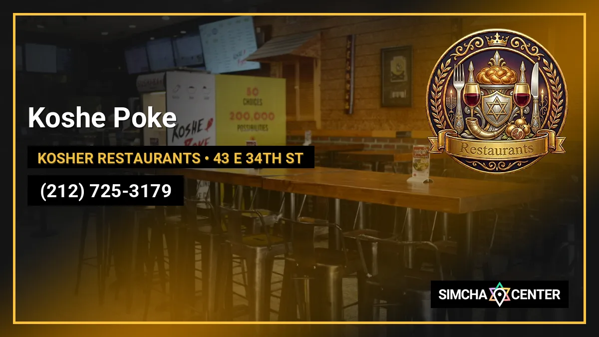 Koshe Poke — Kosher Restaurants