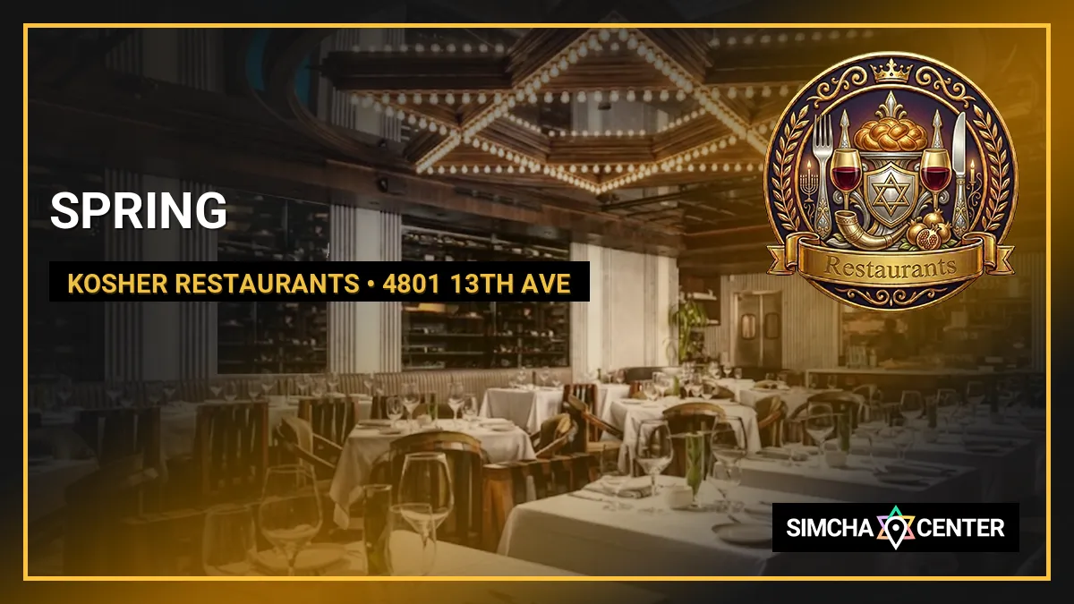 SPRING — Kosher Restaurants