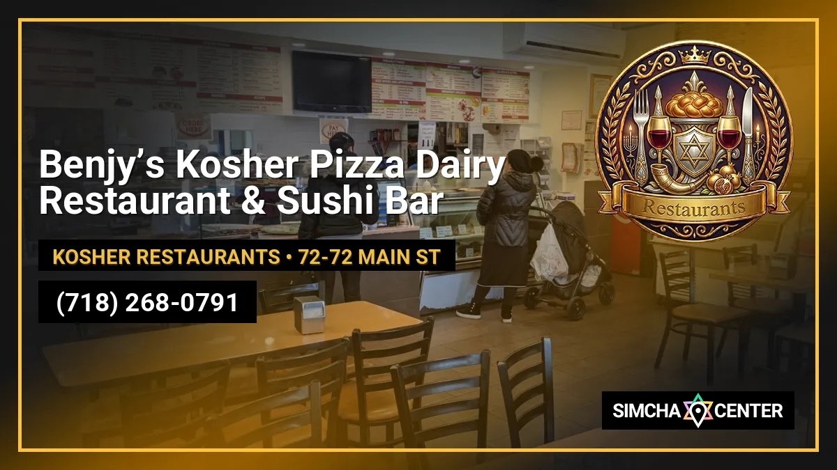 Benjy’s Kosher Pizza Dairy Restaurant & Sushi Bar — Kosher Restaurants