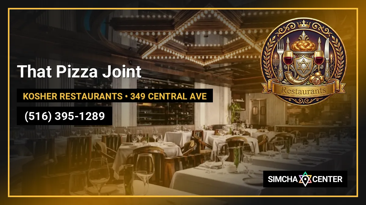 That Pizza Joint — Kosher Restaurants