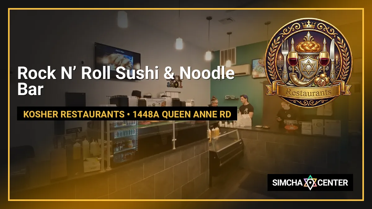 Rock N’ Roll Sushi & Noodle Bar — Kosher Restaurants