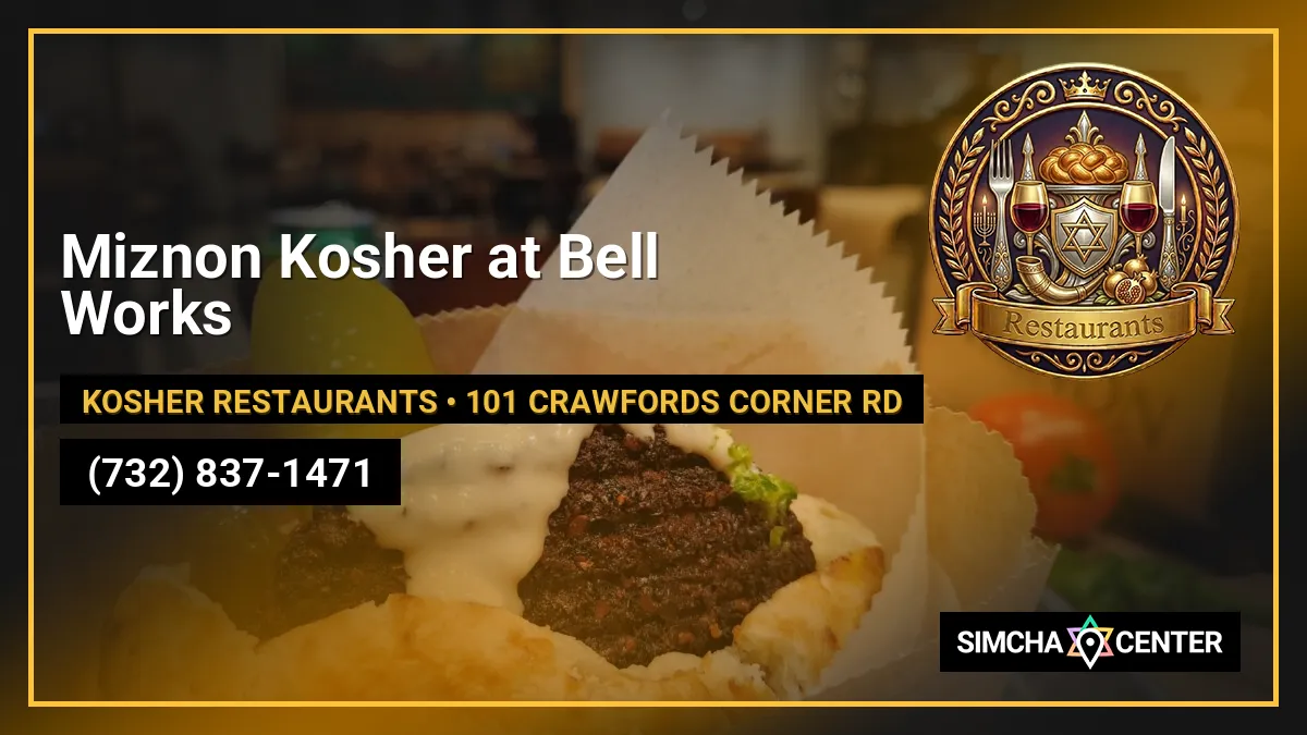 Miznon Kosher at Bell Works — Kosher Restaurants