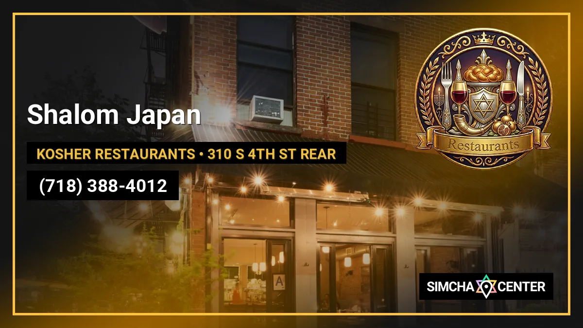 Shalom Japan — Kosher Restaurants
