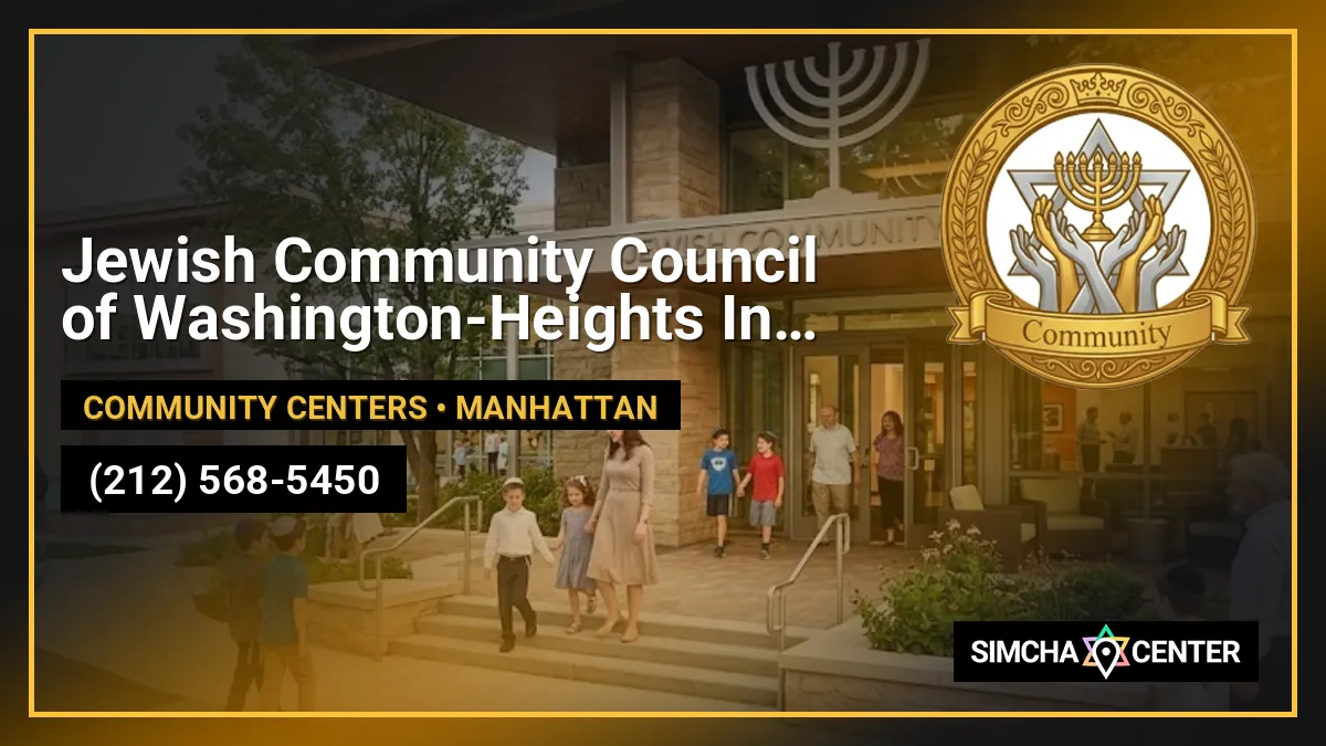 Jewish Community Council of Washington-Heights Inwood JCC-WHI — Community Centers