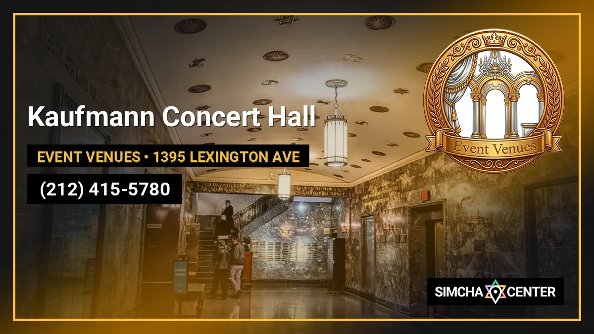 Kaufmann Concert Hall — Event Venues