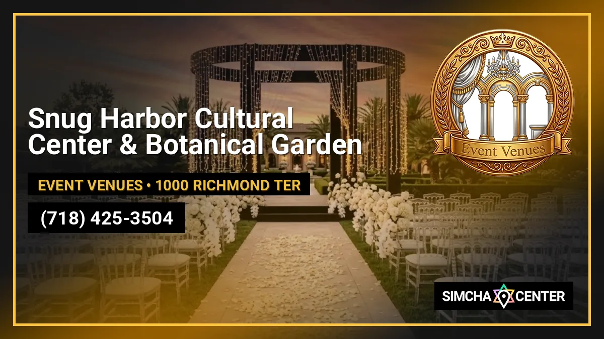 Snug Harbor Cultural Center & Botanical Garden — Event Venues