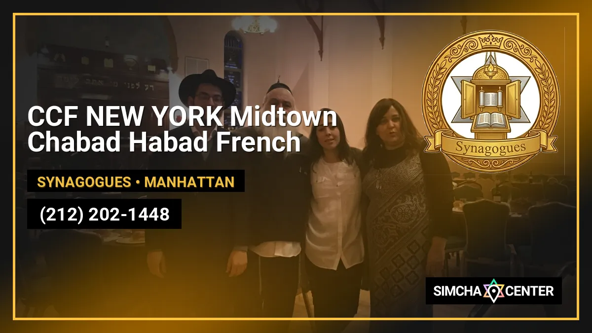 CCF NEW YORK Midtown Chabad Habad French — Synagogues