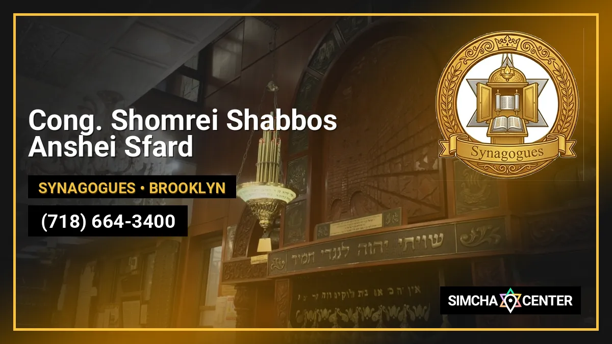 Cong. Shomrei Shabbos Anshei Sfard — Synagogues