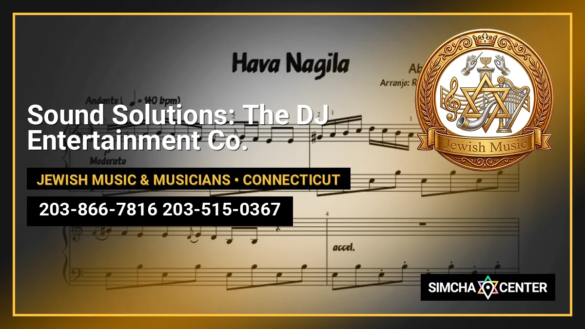 Sound Solutions: The DJ Entertainment Co. — Jewish Music & Musicians