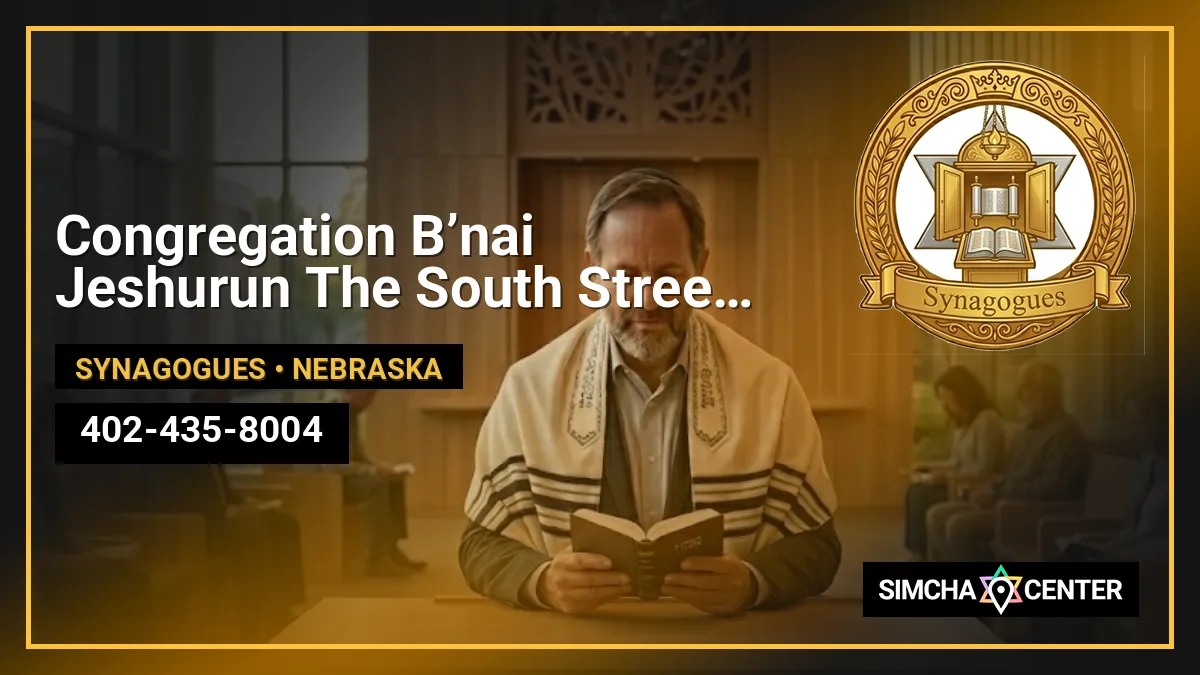 Congregation B’nai Jeshurun The South Street Temple — Synagogues