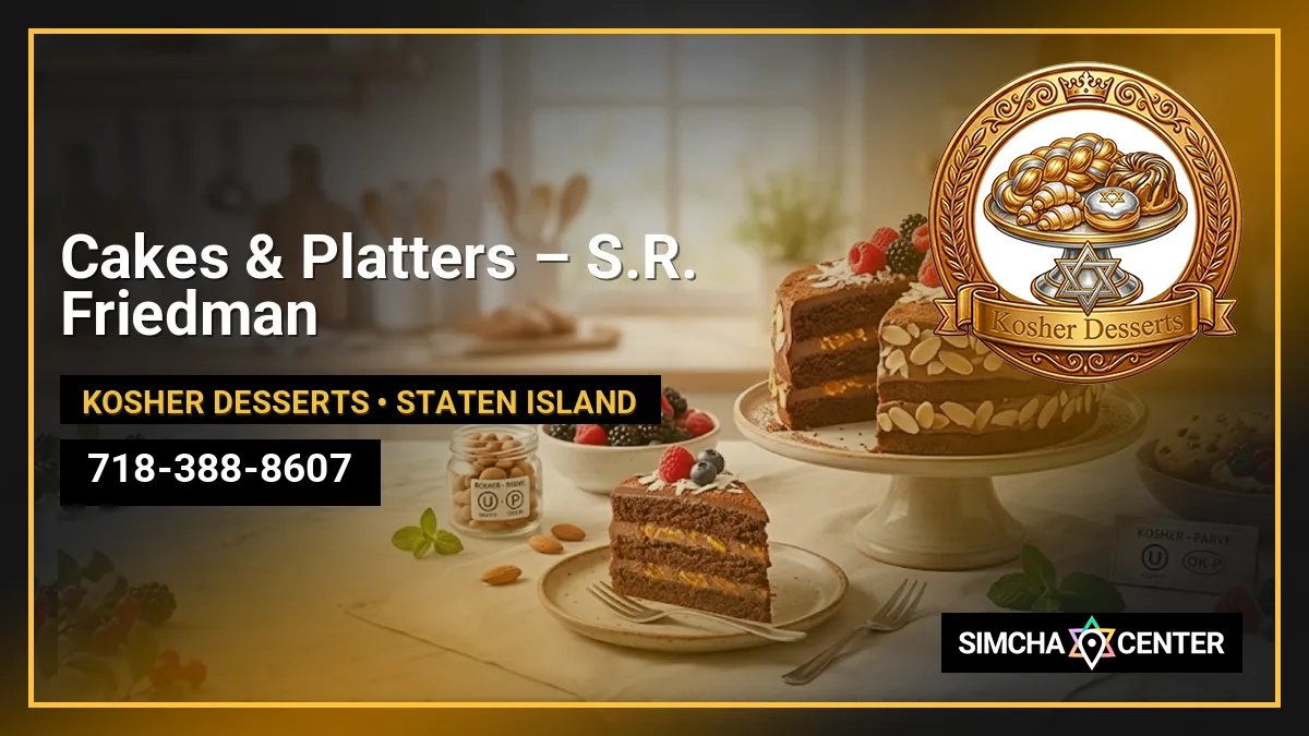 Cakes & Platters – S.R. Friedman — Kosher Desserts