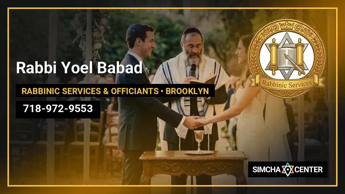 Rabbi Yoel Babad — Rabbinic Services & Officiants