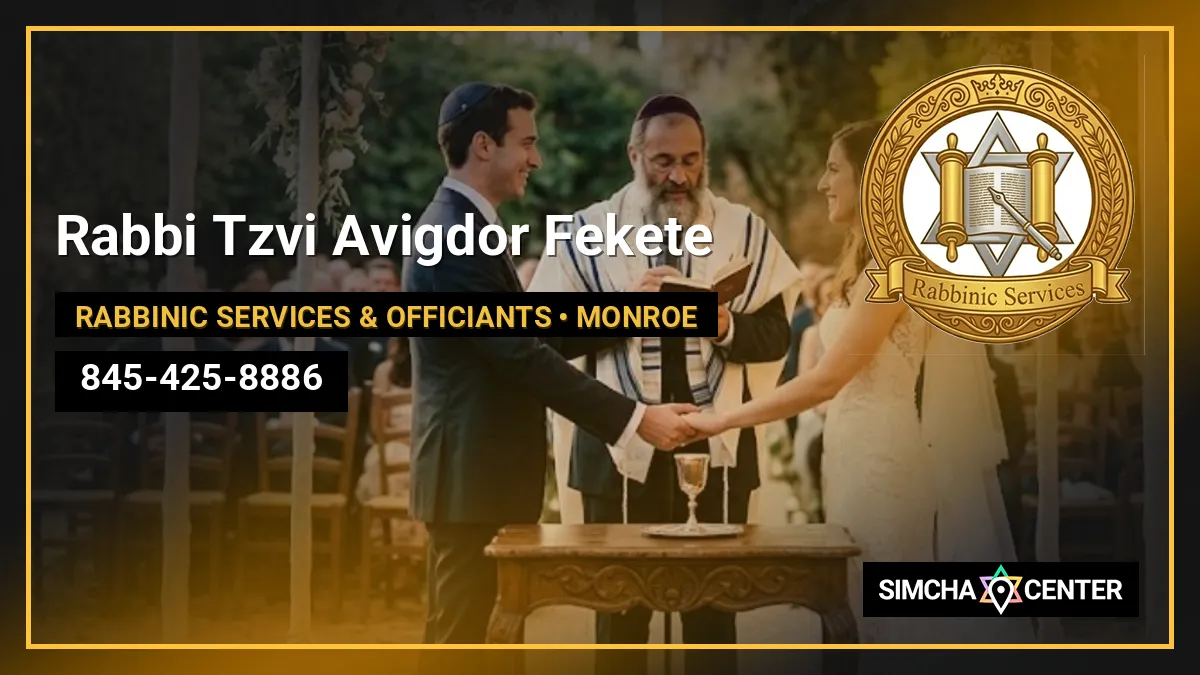 Rabbi Tzvi Avigdor Fekete — Rabbinic Services & Officiants