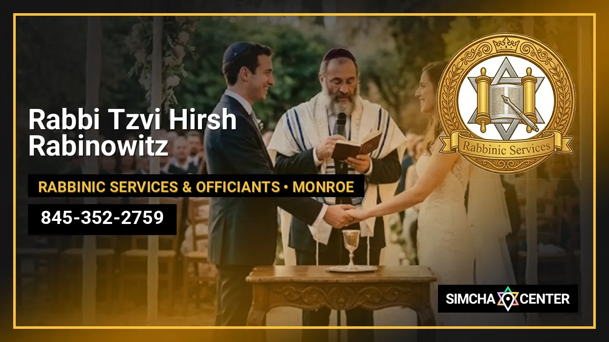 Rabbi Tzvi Hirsh Rabinowitz — Rabbinic Services & Officiants
