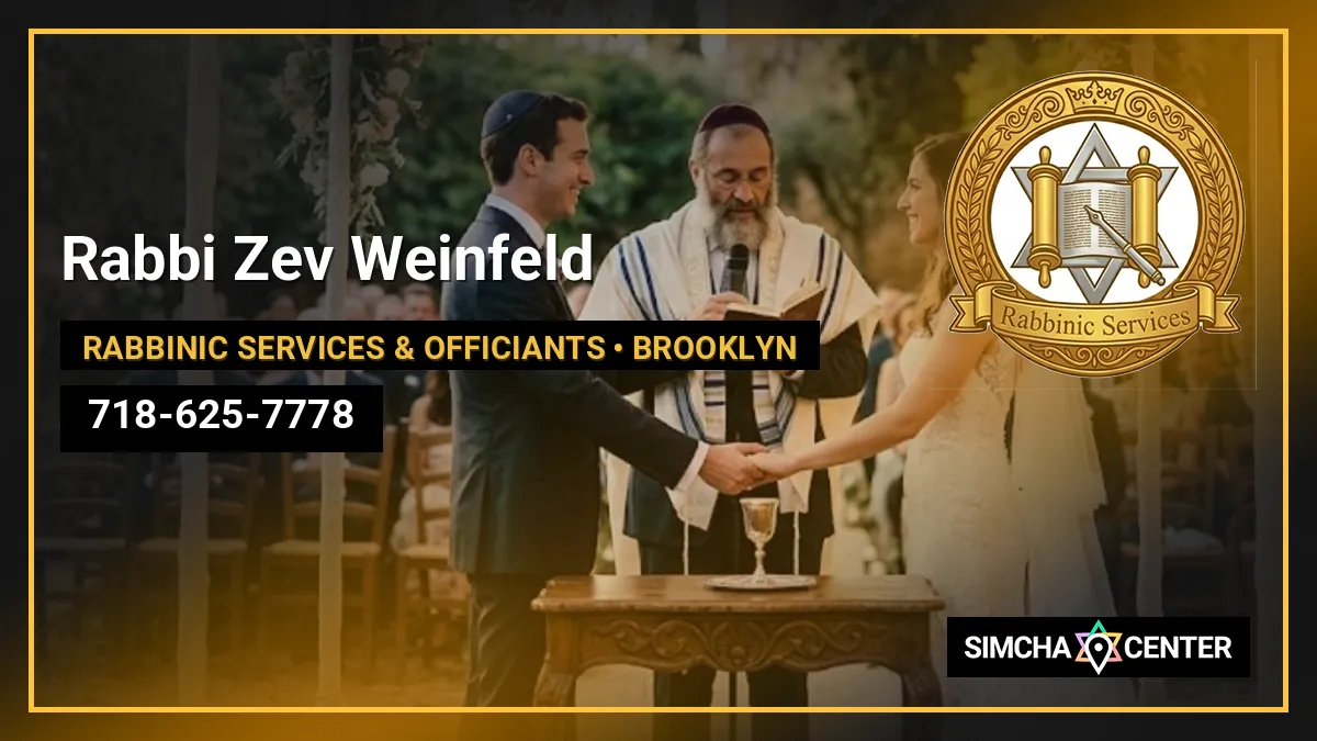 Rabbi Zev Weinfeld — Rabbinic Services & Officiants